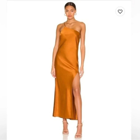 NBD Dresses & Skirts - Revolve Mara Midi Dress NBD size small, color copper / gold
